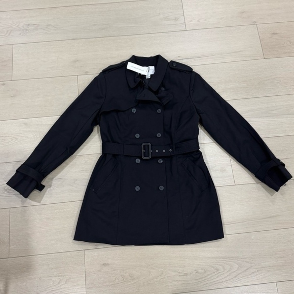 Carolina Belle Black Belted Trench Coat